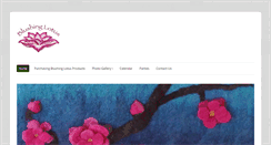 Desktop Screenshot of blushinglotusdesigns.com